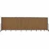 Screenflex 13 Panel Portable Room Divider, 6'8"H x 24'1"W, Fabric Color: Oatmeal