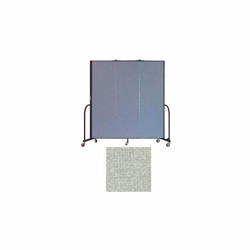 Screenflex 3 Panel Portable Room Divider, 6'8"H x 5'9"W, Vinyl Color: Mint