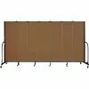 Screenflex 7 Panel Portable Room Divider, 6'8"H x 13'1"W, Fabric Color: Oatmeal