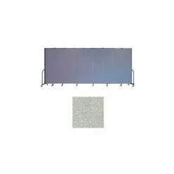 Screenflex 11 Panel Portable Room Divider, 7'4"H x 20'5"W, Vinyl Color: Mint
