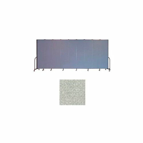 Screenflex 11 Panel Portable Room Divider, 7'4"H x 20'5"W, Vinyl Color: Mint