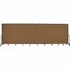 Screenflex 13 Panel Portable Room Divider, 7'4"H x 24'1"W, Fabric Color: Oatmeal