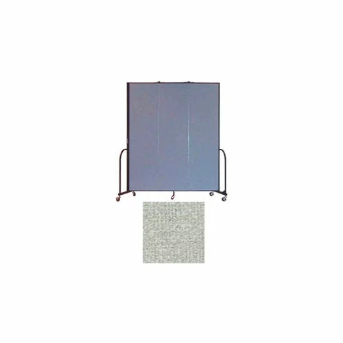 Screenflex 3 Panel Portable Room Divider, 7'4"H x 5'9"W, Vinyl Color: Mint