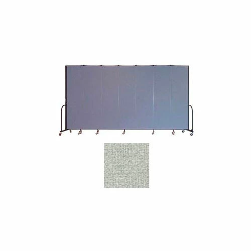 Screenflex 7 Panel Portable Room Divider, 7'4"H x 13'1"W, Vinyl Color: Mint