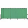 Screenflex 11 Panel Portable Room Divider, 8'H x 20'5"W, Fabric Color: Sea Green