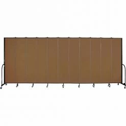Screenflex 11 Panel Portable Room Divider, 8'H x 20'5"W, Fabric Color: Oatmeal