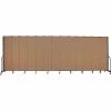 Screenflex 13 Panel Portable Room Divider, 8'H x 24'1"W, Fabric Color: Beech