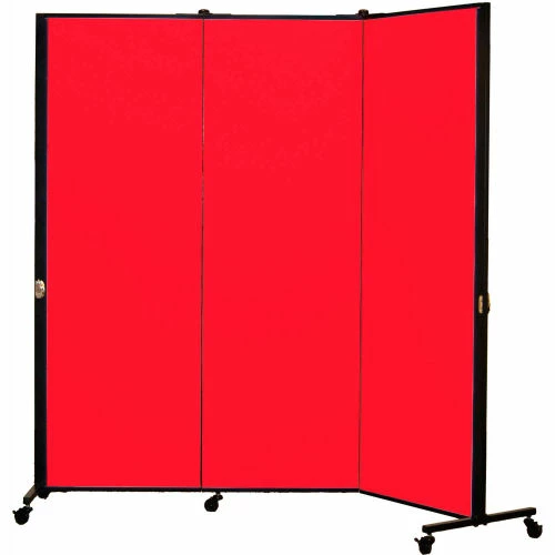 Screenflex Healthflex Portable Medical Privacy Screen, 3-Panel, Primary Red - Image 12