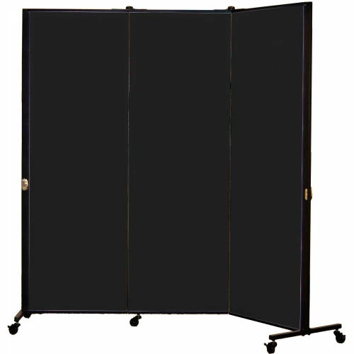 Screenflex Healthflex Portable Medical Privacy Screen, 3-Panel, Charcoal - Image 12
