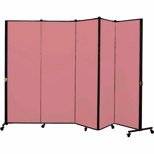 Screenflex Healthflex Portable Medical Privacy Screen, 5-Panel, Rose - Image 12