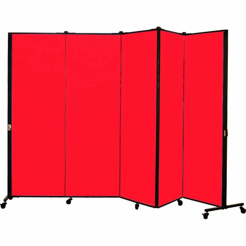 Screenflex Healthflex Portable Medical Privacy Screen, 5-Panel, Primary Red - Image 12