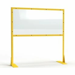 StrongHold® Clearview Polycarbonate Industrial Work Station Partition, 72"Wx72"H, 36" Clearance