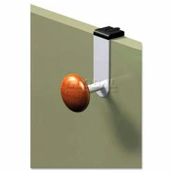 Alba PM1PART BO Cubicle Garment Peg, 1 Hook, 1 1/5 x 1 3/8 x 4 3/10, Metallic Grey