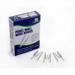 Innovative Storage Designs Advantus 75370 Panel Wall Wire Hooks, Silver, 25 Hooks/Pack