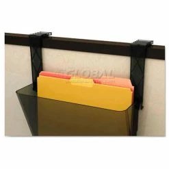 Deflecto deflect-o 391404 Plastic Partition Brackets, Set of Two, Black