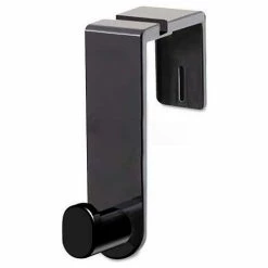 Safco Plastic Coat Hook, 1 Hook, 1 3/4 x 5 1/4 x 4, Black