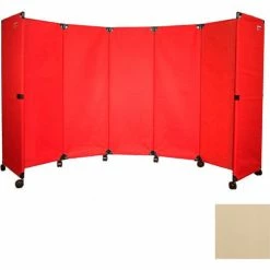 Versare Portable Mobile Room Divider, 10' Beige