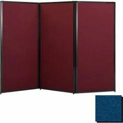 Versare Privacy Screen, 70" Fabric, Navy Blue