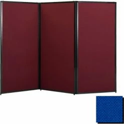 Versare Privacy Screen, 70" Fabric, Royal Blue