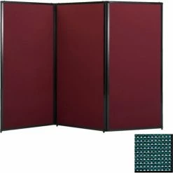 Versare Privacy Screen, 88" Fabric, Evergreen