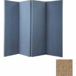 Versare VersiFold Portable Acoustical Partition, 8' x 6'6", Beige