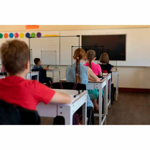 Goff's Goff Personal Safety Tabletop Partition, 15"W x 24"H - Clear - Image 5