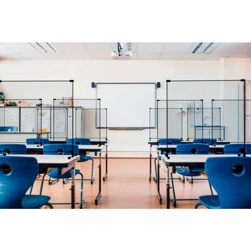 Goff's Goff Personal Safety Tabletop Partition, 15"W x 24"H - Clear - Image 6