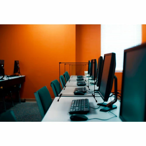 Goff's Goff Personal Safety Tabletop Partition, 15"W x 24"H - Clear - Image 10