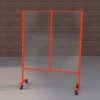 Econoco Corporation Social Distancing Mobile Shield, Semi-Gloss Osha Orange