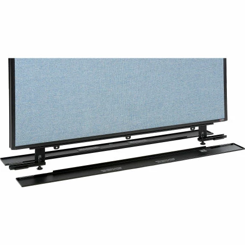 Interion By Global Industrial Interion® Non-Electric Office Partition Panel with Raceway, 48-1/4"W x 76"H, Blue - Image 4