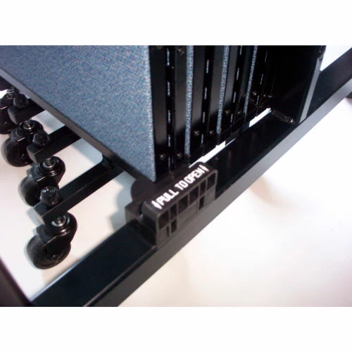 Screenflex Portable Room Divider 9 Panel, 6'8"H x 16'9"W, Fabric Color: Oatmeal - Image 5