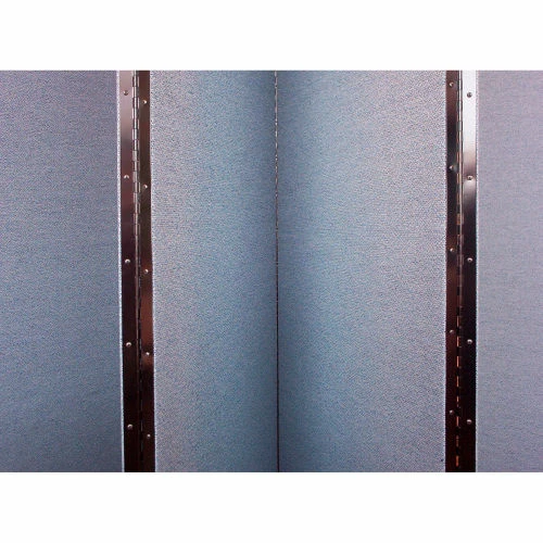 Screenflex Portable Room Divider 9 Panel, 5'H x 16'9"W, Fabric Color: Blue - Image 7